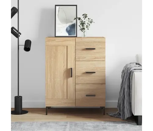 Kumode, Ozolkoka Krāsa, 69,5X34X90 Cm, Inženierijas Koks Vidaxl