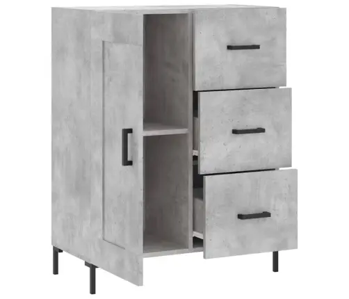 Puhvetkapp, Betoonhall, 69,5 X 34 X 90 cm Tehispuit