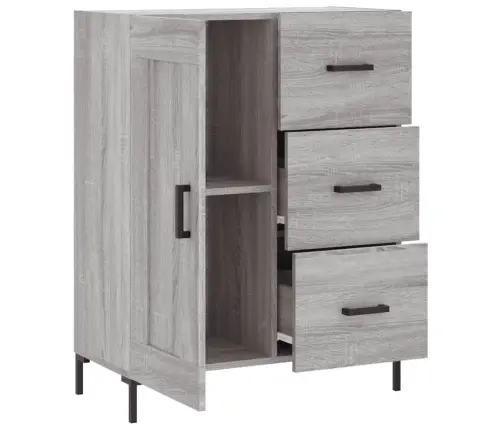 Kumode, Pelēka Ozolkoka, 69,5X34X90 Cm, Inženierijas Koks Vidaxl