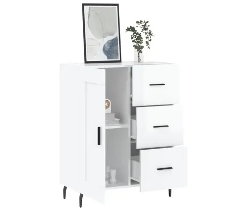 Šoninė Spintelė, Balta, 69,5X34X90cm Apdirbta Mediena, Blizgi