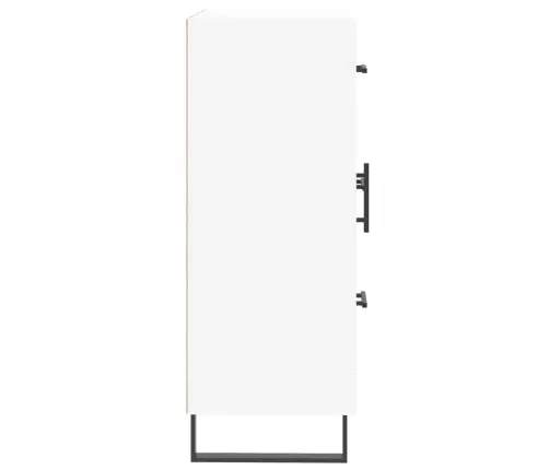 Kumode, Balta, 69,5X34X90 Cm, Inženierijas Koks Vidaxl