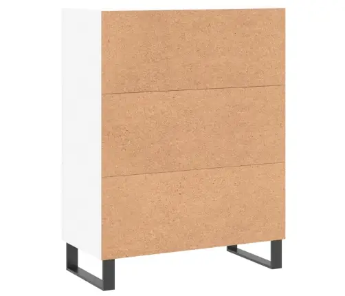 Kumode, Balta, 69,5X34X90 Cm, Inženierijas Koks Vidaxl