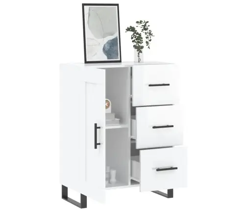 Šoninė Spintelė, Balta, 69,5X34X90cm Apdirbta Mediena, Blizgi