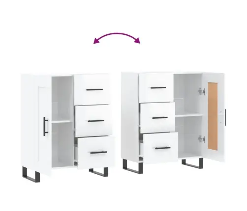 Šoninė Spintelė, Balta, 69,5X34X90cm Apdirbta Mediena, Blizgi