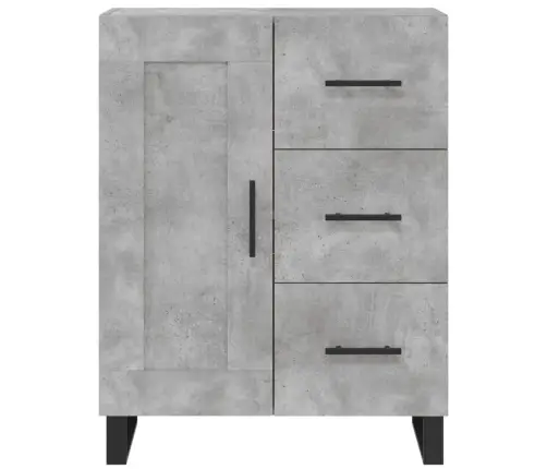 Kumode, Betona Pelēka, 69,5X34X90 Cm, Inženierijas Koks Vidaxl