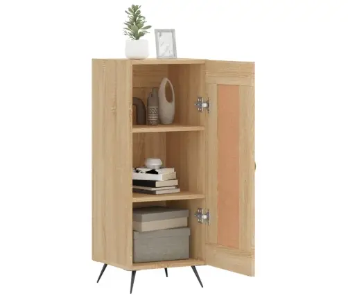 Kumode, Ozolkoka Krāsa, 34,5X34X90 Cm, Inženierijas Koks Vidaxl