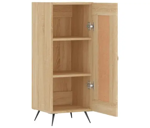 Kumode, Ozolkoka Krāsa, 34,5X34X90 Cm, Inženierijas Koks Vidaxl