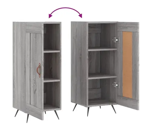 Puhvetkapp, Hall Sonoma Tamm, 34,5X34X90 cm Tehispuit