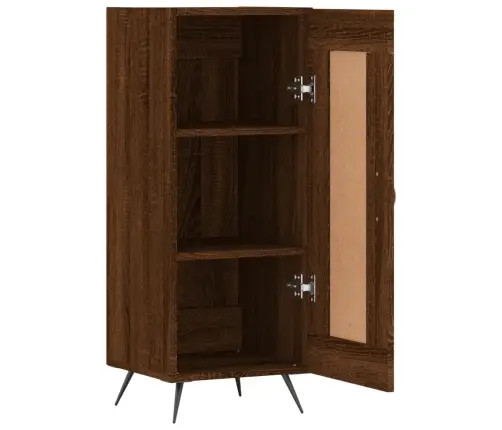 Šoninė Spintelė, Ruda Ąžuolo, 34,5X34X90cm Apdirbta Mediena