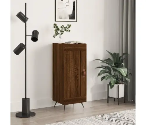 Šoninė Spintelė, Ruda Ąžuolo, 34,5X34X90cm Apdirbta Mediena