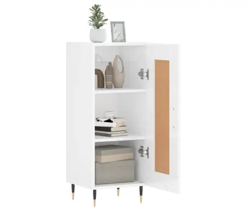 Puhvetkapp, Kõrgläikega Valge, 34,5 X 34 X 90 cm Tehispuit Puhvetkapp, Kõrgläikega Valge, 34,5 X 34 X 90 cm Tehispuit