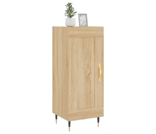 Kumode, Ozolkoka Krāsa, 34,5X34X90 Cm, Inženierijas Koks Vidaxl