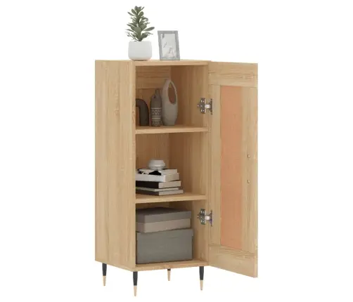 Kumode, Ozolkoka Krāsa, 34,5X34X90 Cm, Inženierijas Koks Vidaxl