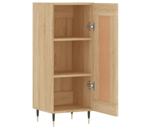 Kumode, Ozolkoka Krāsa, 34,5X34X90 Cm, Inženierijas Koks Vidaxl