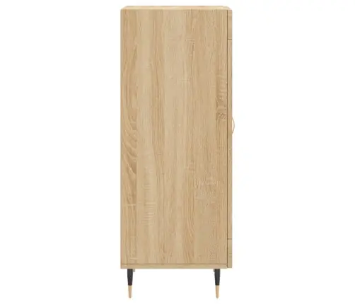 Kumode, Ozolkoka Krāsa, 34,5X34X90 Cm, Inženierijas Koks Vidaxl