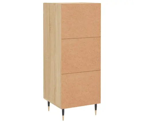 Kumode, Ozolkoka Krāsa, 34,5X34X90 Cm, Inženierijas Koks Vidaxl