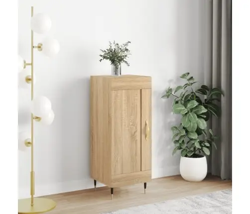 Kumode, Ozolkoka Krāsa, 34,5X34X90 Cm, Inženierijas Koks Vidaxl