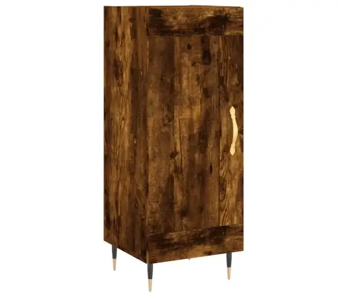 Šoninė Spintelė, Dūminio Ąžuolo, 34,5X34X90cm Apdirbta Mediena Šoninė Spintelė, Dūminio Ąžuolo, 34,5X34X90cm Apdirbta Mediena