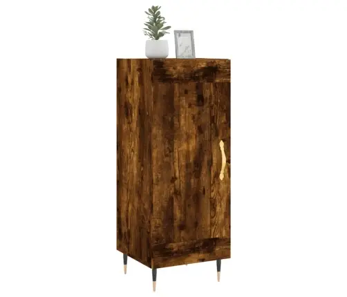 Šoninė Spintelė, Dūminio Ąžuolo, 34,5X34X90cm Apdirbta Mediena Šoninė Spintelė, Dūminio Ąžuolo, 34,5X34X90cm Apdirbta Mediena