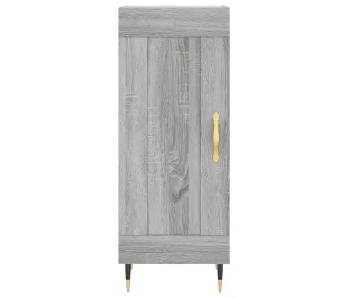 Kumode, Pelēka Ozolkoka, 34,5X34X90 Cm, Inženierijas Koks Vidaxl Kumode, Pelēka Ozolkoka, 34,5X34X90 Cm, Inženierijas Koks Vidaxl