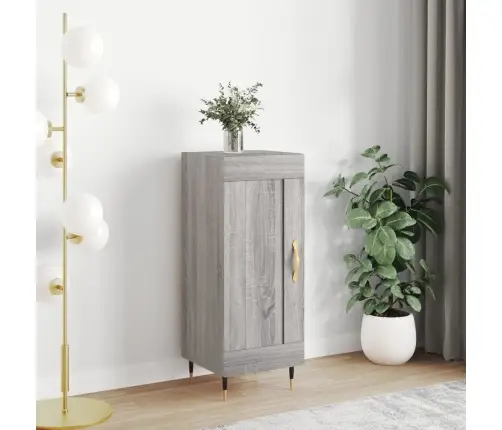 Kumode, Pelēka Ozolkoka, 34,5X34X90 Cm, Inženierijas Koks Vidaxl Kumode, Pelēka Ozolkoka, 34,5X34X90 Cm, Inženierijas Koks Vidaxl