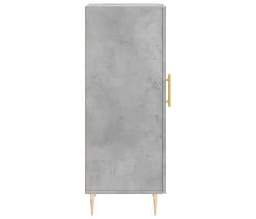 Kumode, Betona Pelēka, 34,5X34X90 Cm, Inženierijas Koks Vidaxl