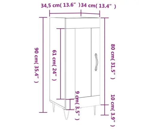 Kumode, Balta, 34,5X34X90 Cm, Inženierijas Koks Vidaxl Kumode, Balta, 34,5X34X90 Cm, Inženierijas Koks Vidaxl