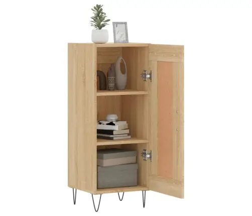 Kumode, Ozolkoka Krāsa, 34,5X34X90 Cm, Inženierijas Koks Vidaxl