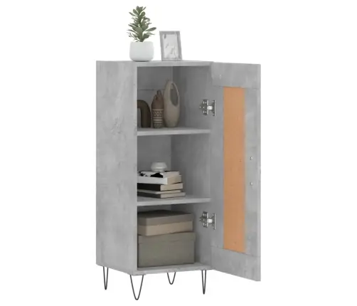 Šoninė Spintelė, Betono Pilka, 34,5X34X90cm Apdirbta Mediena