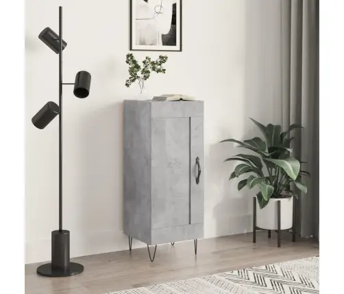 Šoninė Spintelė, Betono Pilka, 34,5X34X90cm Apdirbta Mediena