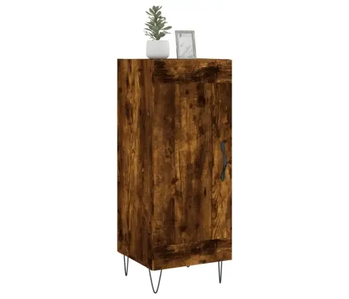 Šoninė Spintelė, Dūminio Ąžuolo, 34,5X34X90cm Apdirbta Mediena