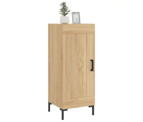 Kumode, Ozolkoka Krāsa, 34,5X34X90 Cm, Inženierijas Koks Vidaxl