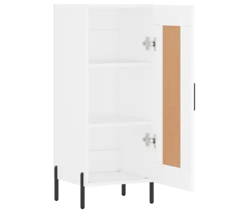 Kumode, Balta, 34,5X34X90 Cm, Inženierijas Koks Vidaxl