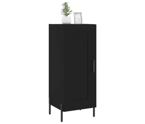 Kumode, Melna, 34,5X34X90 Cm, Inženierijas Koks Vidaxl