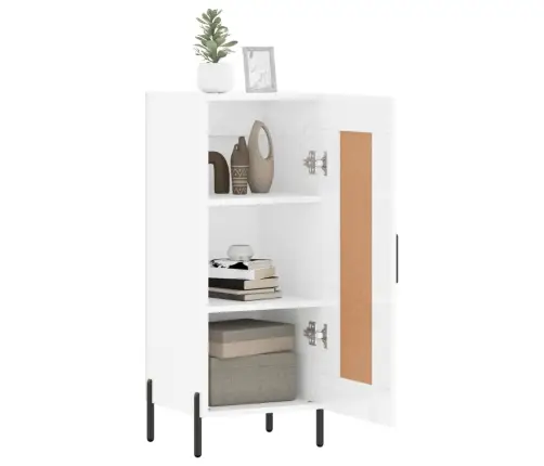 Šoninė Spintelė, Balta, 34,5X34X90cm Apdirbta Mediena, Blizgi Šoninė Spintelė, Balta, 34,5X34X90cm Apdirbta Mediena, Blizgi