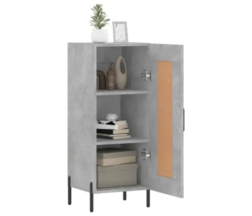 Šoninė Spintelė, Betono Pilka, 34,5X34X90cm Apdirbta Mediena