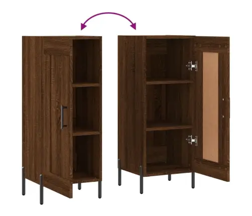 Kumode, Ozolkoka Krāsa, 34,5X34X90 Cm, Inženierijas Koks Vidaxl Kumode, Ozolkoka Krāsa, 34,5X34X90 Cm, Inženierijas Koks Vidaxl