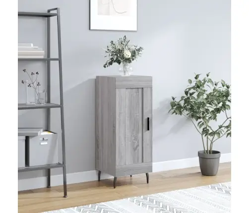 Kumode, Pelēka Ozolkoka, 34,5X34X90 Cm, Inženierijas Koks Vidaxl Kumode, Pelēka Ozolkoka, 34,5X34X90 Cm, Inženierijas Koks Vidaxl