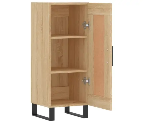 Šoninė Spintelė, Ąžuolo Spalvos, 34,5X34X90cm Apdirbta Mediena