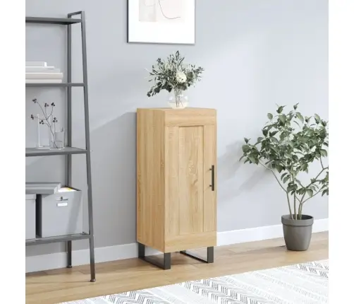 Šoninė Spintelė, Ąžuolo Spalvos, 34,5X34X90cm Apdirbta Mediena