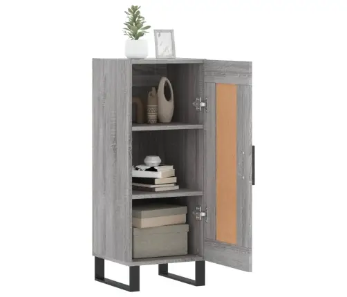 Šoninė Spintelė, Pilka Ąžuolo, 34,5X34X90cm Apdirbta Mediena