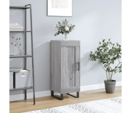 Šoninė Spintelė, Pilka Ąžuolo, 34,5X34X90cm Apdirbta Mediena