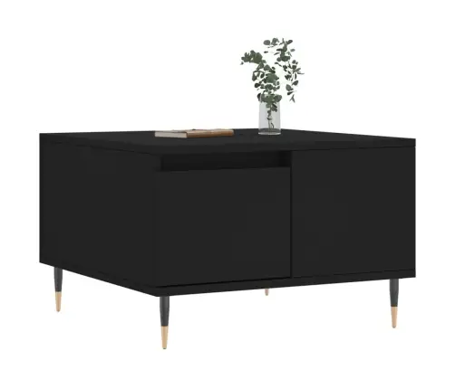 Kohvilaud, Must, 55 X 55 X 36,5 cm Tehispuit