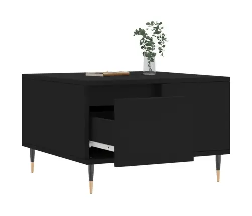 Kohvilaud, Must, 55 X 55 X 36,5 cm Tehispuit