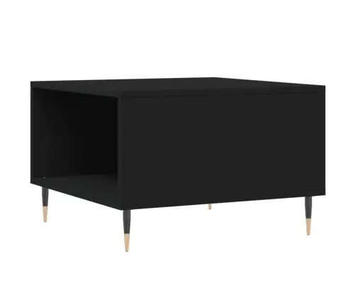 Kohvilaud, Must, 55 X 55 X 36,5 cm Tehispuit