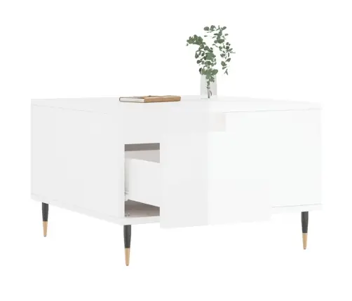 Kohvilaud, Kõrgläikega Valge, 55X55X36,5 cm Tehispuit Kohvilaud, Kõrgläikega Valge, 55X55X36,5 cm Tehispuit