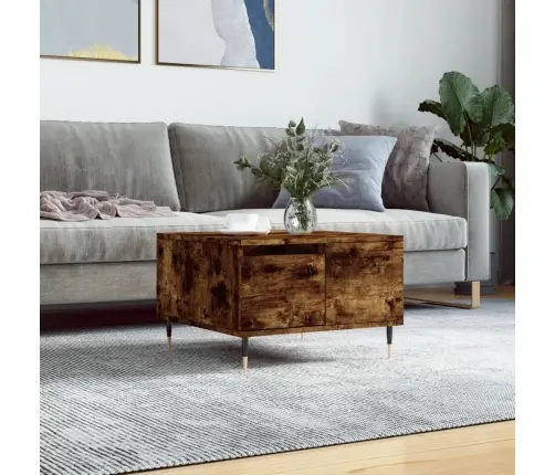 Kafijas Galdiņš, Ozolkoka, 55X55X36,5 Cm, Inženierijas Koks Vidaxl