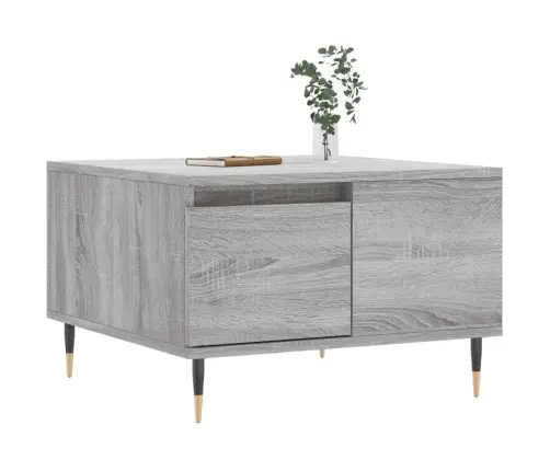 Kafijas Galdiņš, Pelēka Ozola, 55X55X36,5 Cm, Inženierijas Koks Vidaxl