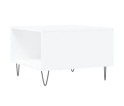 Kafijas Galdiņš, Balts, 55X55X36,5 Cm, Inženierijas Koks Vidaxl