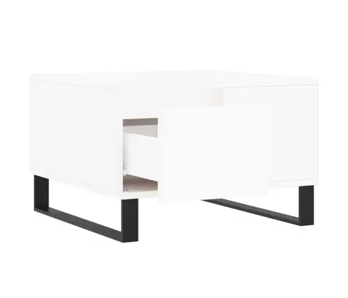 Kafijas Galdiņš, Balts, 55X55X36,5 Cm, Inženierijas Koks Vidaxl